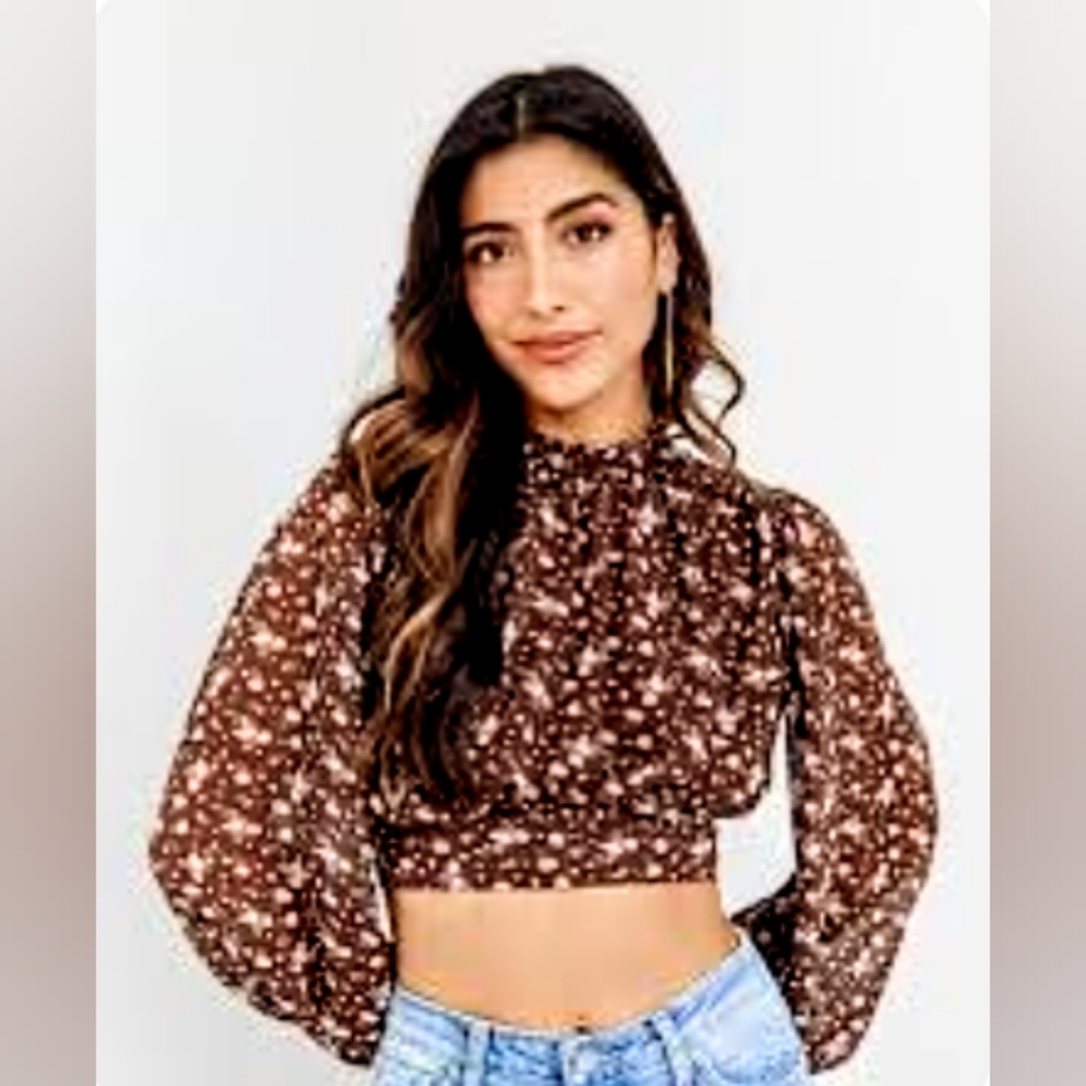 Fab'rik Mila Floral Tie Back Blouse
